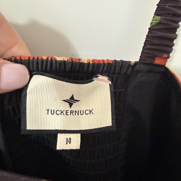 Tuckernuck Floral Midi Dress | Bustier Bodice | Size 14 - Picture 3 of 4